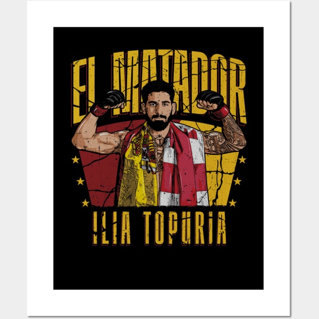 Ilia Topuria El Matador Wall Art by ganisfarhan